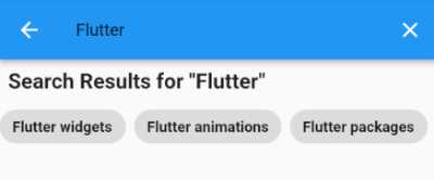 flutter inputchip with search