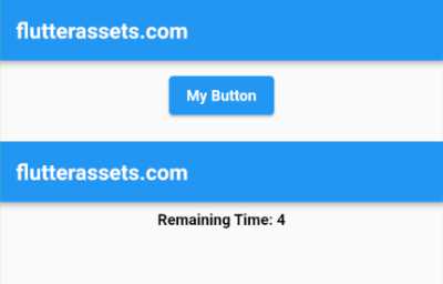 flutter disabled button remaining time